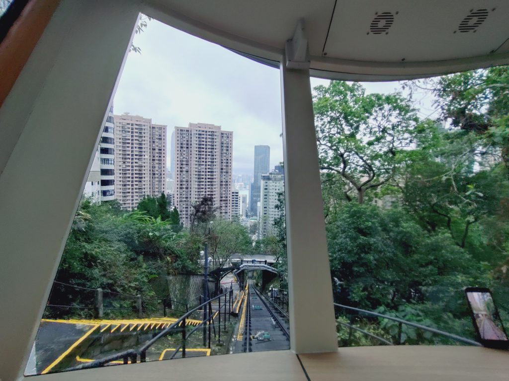 香港香港島半山 山頂纜車梅道站